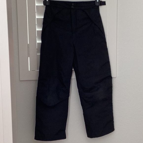 London Fog Black Classic Heavyweight Snow Pants, Size S (8), good condition. - Picture 2 of 10